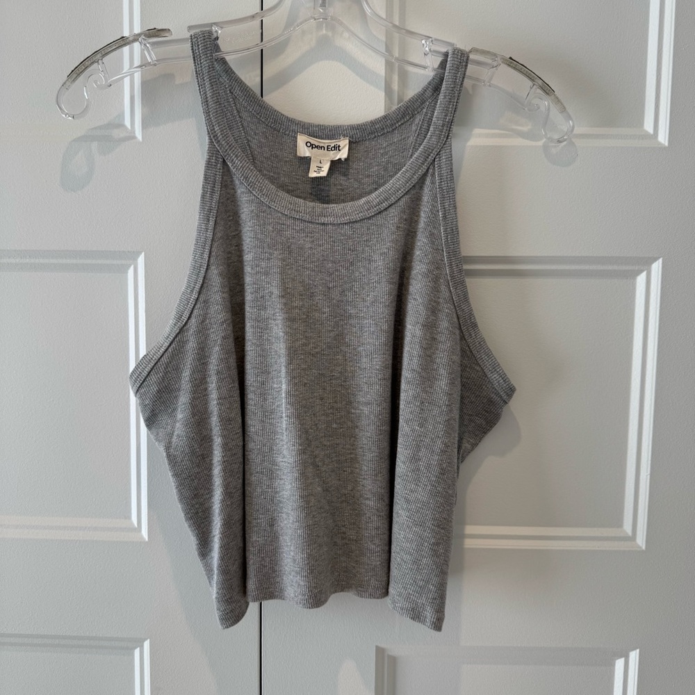 OPEN EDIT Gray Women's Tank Top - SIZE L